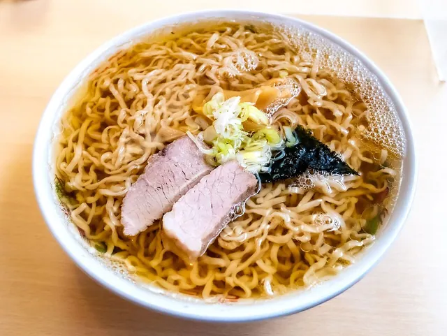 Chuka soba at Tarafuku, Miyako. An actual dish named chuka soba at Tarafuku in Miyako, photographed in June 2022. The menu name is documented by the source rather than inferred from the bowl’s appearance.